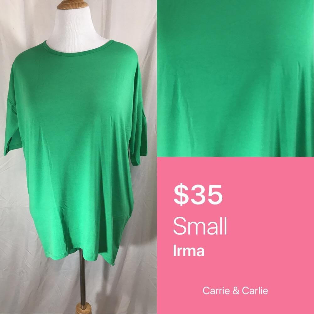 LuLaRoe Green Irma NWT
